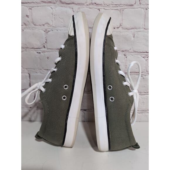 Keen Elsa Shoes Womens Size 9.5 Olive Green Canvas Low Top Sneaker Casual EUR 40 - Picture 3 of 9